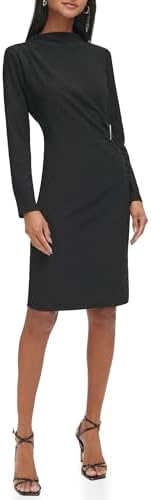 Calvin Klein Women's Textured Long Sleeve Dress Calvin Klein