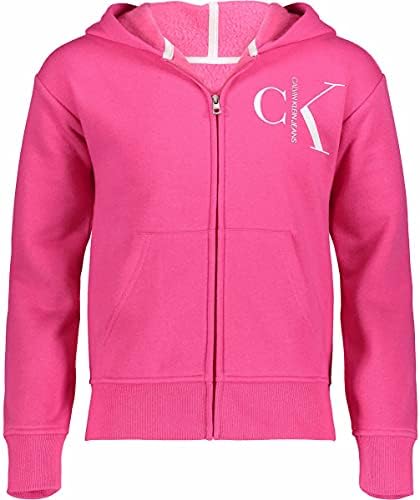 Calvin Klein Youthful Hoodies - Poppy Pink Small Calvin Klein