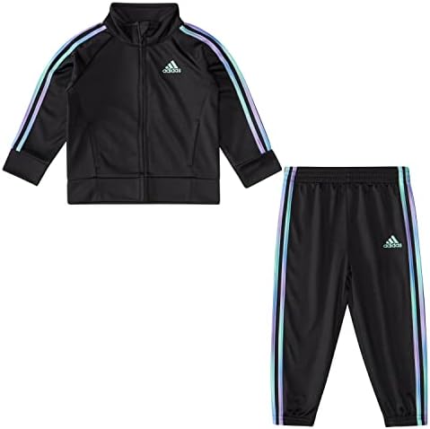 adidas baby-girls 2-piece Gradient 3s Tricot Set Adidas