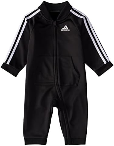 adidas Boys' Long Sleeve 3 Stripe Tricot Coverall Adidas