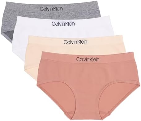 Calvin Klein Girls' Seamless Hipster 4 Pack Calvin Klein