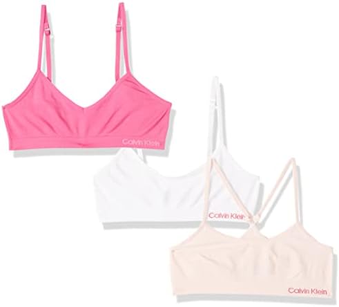 Calvin Klein Girls' Seamless Bralette Three Pack Calvin Klein