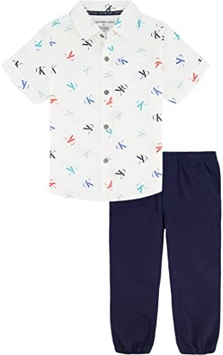 Calvin Klein girls 2 Pieces Shirt Pant Set Calvin Klein