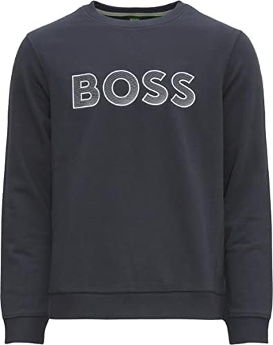 BOSS Men's Contrasting Logo Crewneck Sweatshirt BOSS