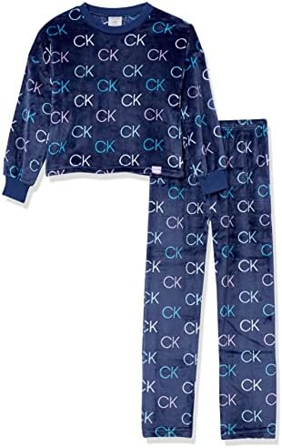 Calvin Klein Girls' 2 Piece Bunny Fleece Pajama Sleep Set Calvin Klein