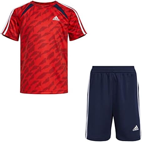 adidas boys 2 Piece Tiger Camo Short Set Adidas