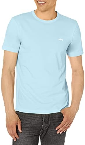 BOSS Men's Contrast Curve Logo Short-Sleeve Cotton T-Shirt BOSS