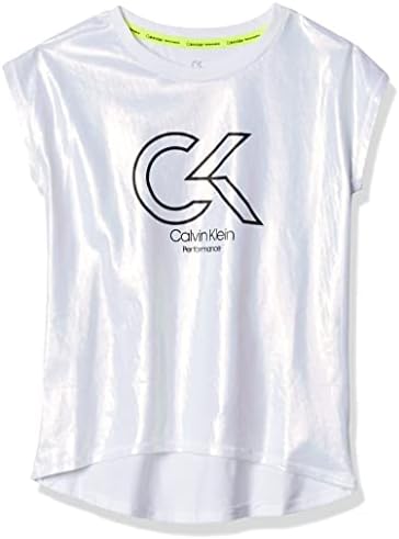 Calvin Klein Girls' Short Sleeve Active Legacy Logo T-Shirt Calvin Klein