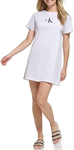 Calvin Klein womens Logo T-shirt Dress Swim Coverup Calvin Klein