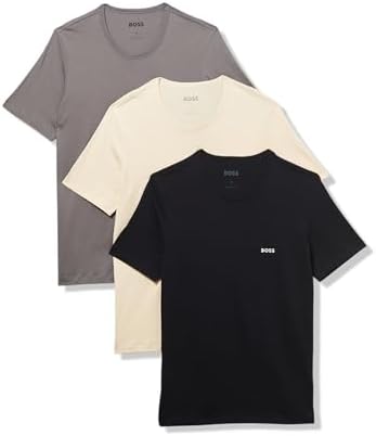 BOSS Men's 3-Pack Classic Logo Cotton T-Shirt BOSS