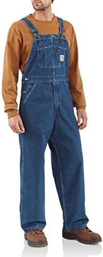 Carhartt Men's Washed Denim Bib Overalls Carhartt