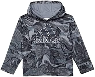 adidas Boys' Warp Camo Allover Print Pullover Hoodie Adidas