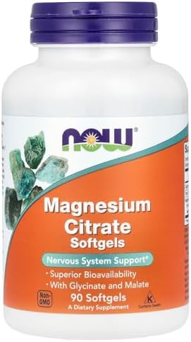 Now Foods Magnesium Citrate - 90 Softgels (Pack of 3) NOW Foods