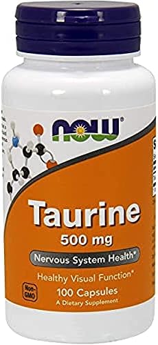 NOW FOODS Taurine 500mg Capsules, 100 CT NOW Foods