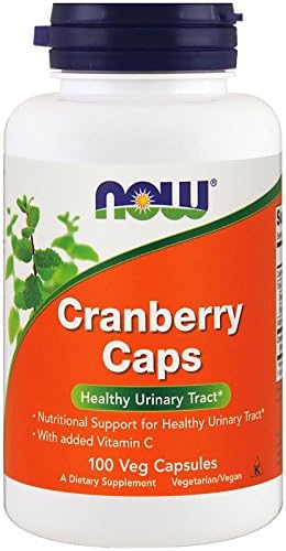 NOW Foods Supplements, Cranberry Caps with Added Vitamin C, Healthy Urinary Tract*, 100 Veg Capsules NOW Foods