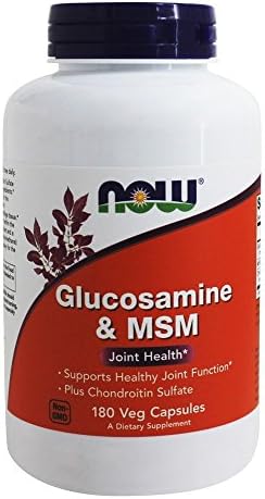 Glucosamine & MSM Plus Chondroitin Sulfate - Now Foods - 180 - VegiCapsule NOW Foods