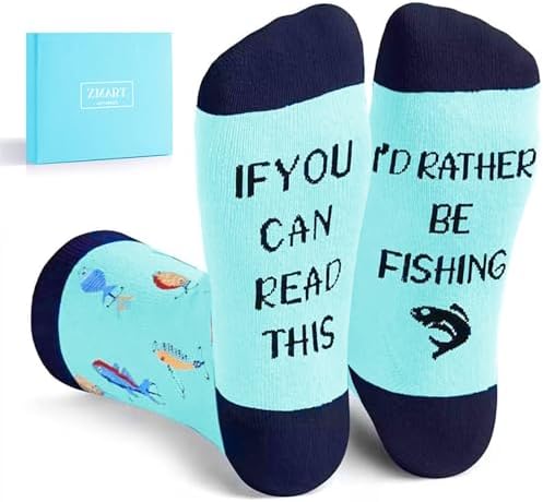 Zmart Funny Socks For Men Women - Outdoorsman Racing Gifts For Golfing Hunting Fishing Lovers, Christmas Stocking Stuffers Zmart