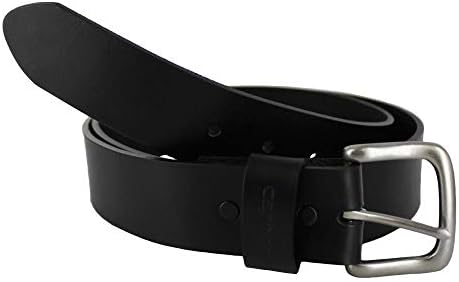 Carhartt Regular Men's Casual Belts, Available in Multiple Styles, Colors & Sizes, Bridle Leather Classic Buckle (Black), 34 Carhartt