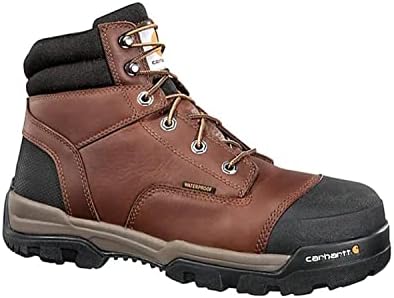 Carhartt Men's 6-inch Energy Black Waterproof Composite Toe Cme6351 Industrial Boot Carhartt