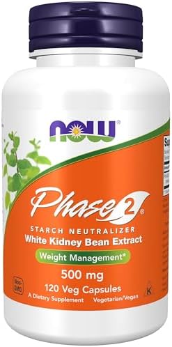 Now Foods, Phase 2 Starch Neutralizer, 500 mg, 120 Veg Capsules NOW Foods