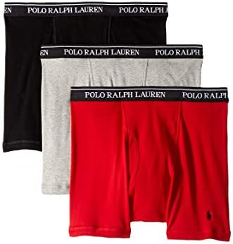 POLO RALPH LAUREN Men's Classic Fit w/Wicking 3-Pack Boxer Briefs Polo Ralph Lauren