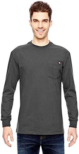 Dickies Men's Long Sleeve Heavyweight Crew Neck, Charcoal, XX-Large Dickies