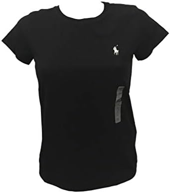 Polo Ralph Lauren Women's Crewneck Jersey Tee (M, PRL Black) Polo Ralph Lauren