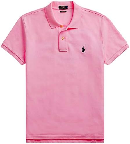 Polo Ralph Lauren Women's Classic Fit Mesh Polo Shirt, BasicPink, Small Polo Ralph Lauren