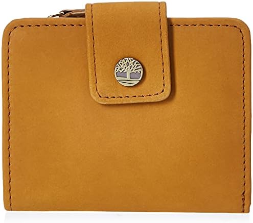 Timberland Women's Leather RFID Small Indexer Wallet Billfold, Black, One Size Timberland