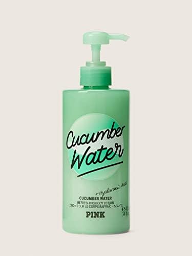 Victoria Secret PINK New | CUCUMBER WATER | Cucumber Water + Hyaluronic Acid | Refreshing Body Lotion With Esssential Oils | 414ml Victoria's Secret