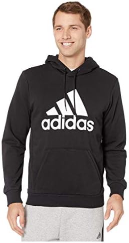 adidas Men's Must Haves Badge of Sport Pullover French Terry Black/White Large Adidas