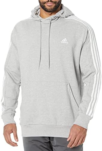 adidas Men's Essentials French Terry 3-Stripes Hoodie Adidas