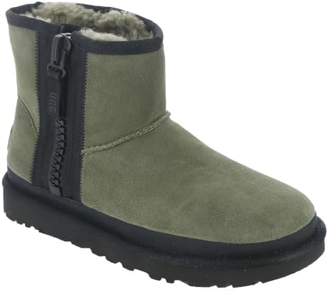 Женские ботинки UGG Classic Mini с молнией и логотипной лентой Ugg