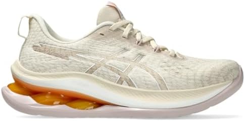 ASICS Women's Gel-Kinsei MAX Running Shoes, 6.5, Oatmeal/White ASICS