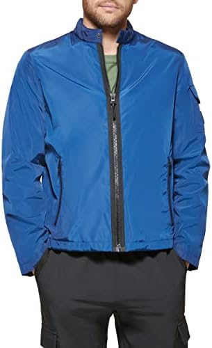 DKNY Mens Lightweight Fashion Bomber Jacket DKNY