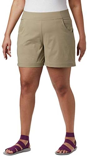 Columbia Women's Big and Tall Anytime Casual Short, Tusk, 2X x 6 Columbia