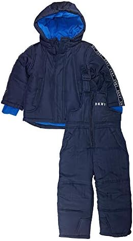 DKNY baby-boys 2 Piece Snowsuit Set DKNY