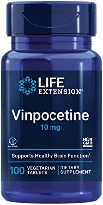 Life Extension Vinpocetine 10 mg, 100 Vegetarian Tablets Life Extension