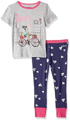 DKNY Girls' Printed T-Shirt and Pant Sleepwear Set DKNY