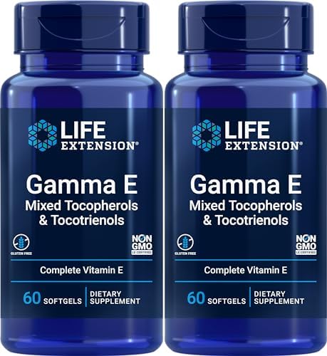 Life Extension Gamma E Mixed Tocopherols & Tocotrienols 60 Softgels (Pack of 2) Life Extension