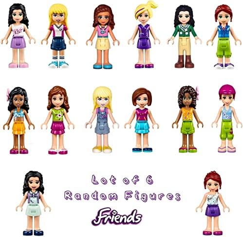 LEGO Friends Girl Female Male Minifigures - Lot of 6 Random Figures (No Duplicates) Lego