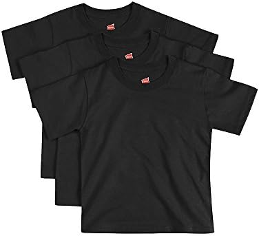 Hanes ComfortSoft Toddler Crewneck T-Shirt 3-Pack Black Hanes