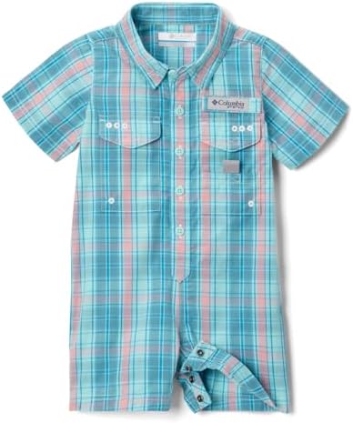 Columbia Baby Bonehead Romper, Gulf Stream Bonehead Multicheck, 12/18 Columbia