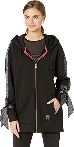 Puma Women's X Barbie Full Zip Hoodie, Black, M PUMA