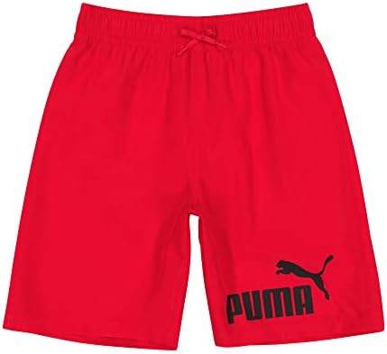 PUMA Boys' Number One Logo Swim Trunks PUMA