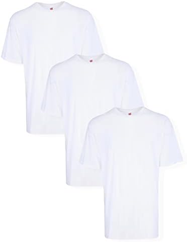 Hanes Big Men’s Tagless ComfortSoft Crew Undershirt Tall, Various Pack Size Options (3 Pack or 5 Pack) Hanes