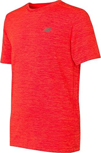 New Balance Big Boys' Short Sleeve Performance Tee, Dynamite Red, 14/16 New Balance