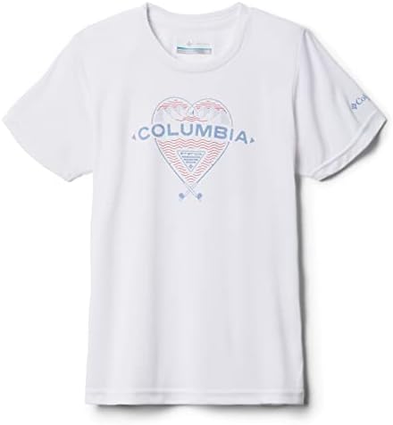 Детская футболка Columbia Y Tidal Tee PFG Heart для девочек с защитой от ультрафиолета UPF 50 Columbia