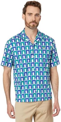 Lacoste Men's Short Sleeve Relaxed Fit Woven Shirt Lacoste