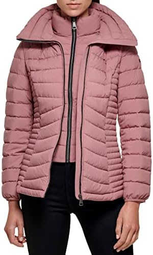 DKNY Womens Everyday Outerwear Packable Stretchy Jacket DKNY